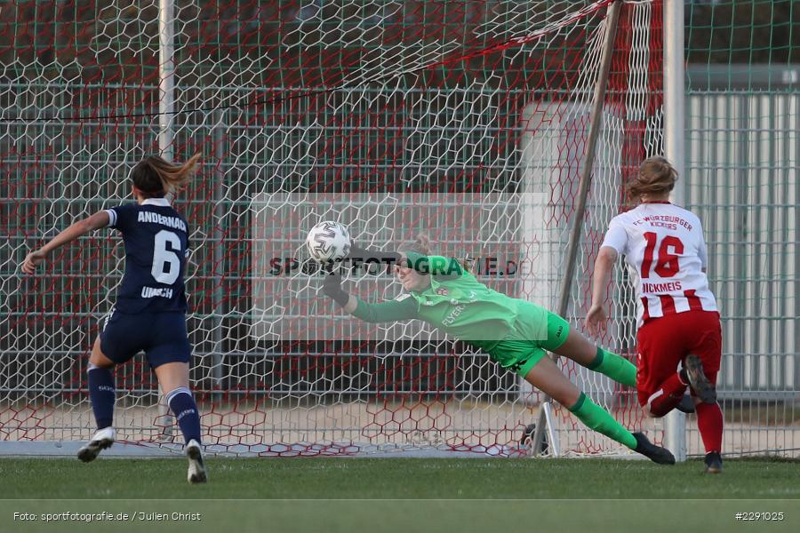 Parade, Torschuss, Hannah Johann, Soccergirl Sportpark, Würzburg, 31.03.2021, DFB, sport, action, Fussball, Deutschland, März 2021, Saison 2020/2021, SGA, FWK, Frauen, Süd, 2. Frauen-Bundesliga, SG 99 Andernach, FC Würzburger Kickers - Bild-ID: 2291025 Parade, Torschuss, Hannah Johann, Soccergirl Sportpark, Würzburg, 31.03.2021, DFB, sport, action, Fussball, Deutschland, März 2021, Saison 2020/2021, SGA, FWK, Frauen, Süd, 2. Frauen-Bundesliga, SG 99 Andernach, FC Würzburger Kickers - Bild-ID: 2291025