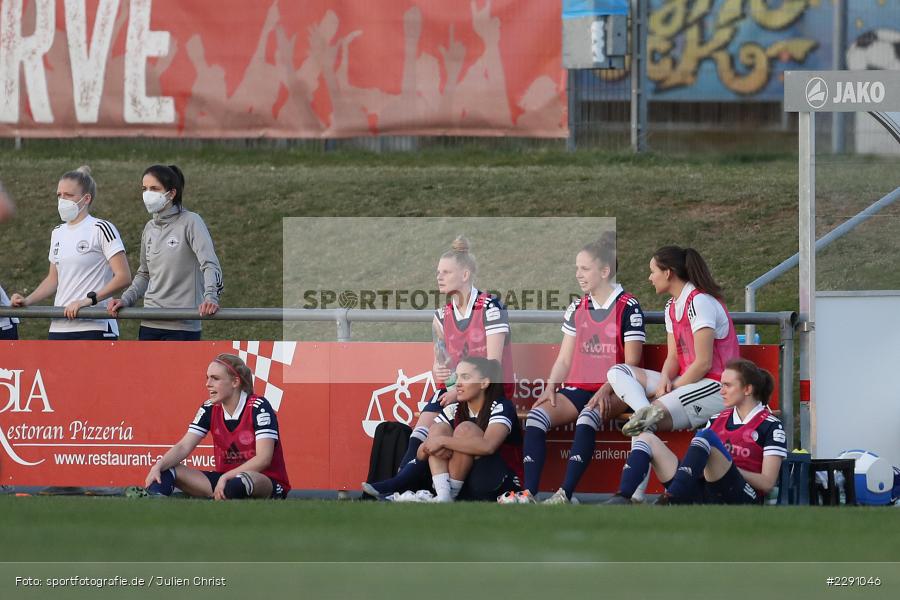 Anfeuern, Auswechselspielerinnen, Soccergirl Sportpark, Würzburg, 31.03.2021, DFB, sport, action, Fussball, Deutschland, März 2021, Saison 2020/2021, SGA, FWK, Frauen, Süd, 2. Frauen-Bundesliga, SG 99 Andernach, FC Würzburger Kickers - Bild-ID: 2291046 Anfeuern, Auswechselspielerinnen, Soccergirl Sportpark, Würzburg, 31.03.2021, DFB, sport, action, Fussball, Deutschland, März 2021, Saison 2020/2021, SGA, FWK, Frauen, Süd, 2. Frauen-Bundesliga, SG 99 Andernach, FC Würzburger Kickers - Bild-ID: 2291046