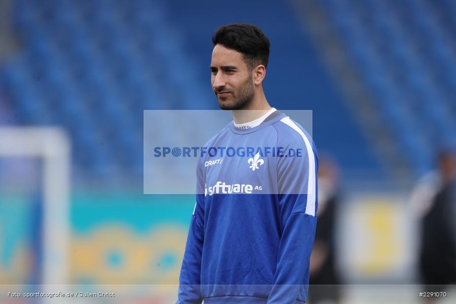 beim Aufwärmen, Samuele Campo, Merck-Stadion, Darmstadt, 04.04.2021, DFL, sport, action, Fussball, Deutschland, April 2021, Saison 2020/2021, F95, SVD, Bundesliga, 2. Bundesliga, Fortuna Düsseldorf, SV Darmstadt 98 - Bild-ID: 2291070