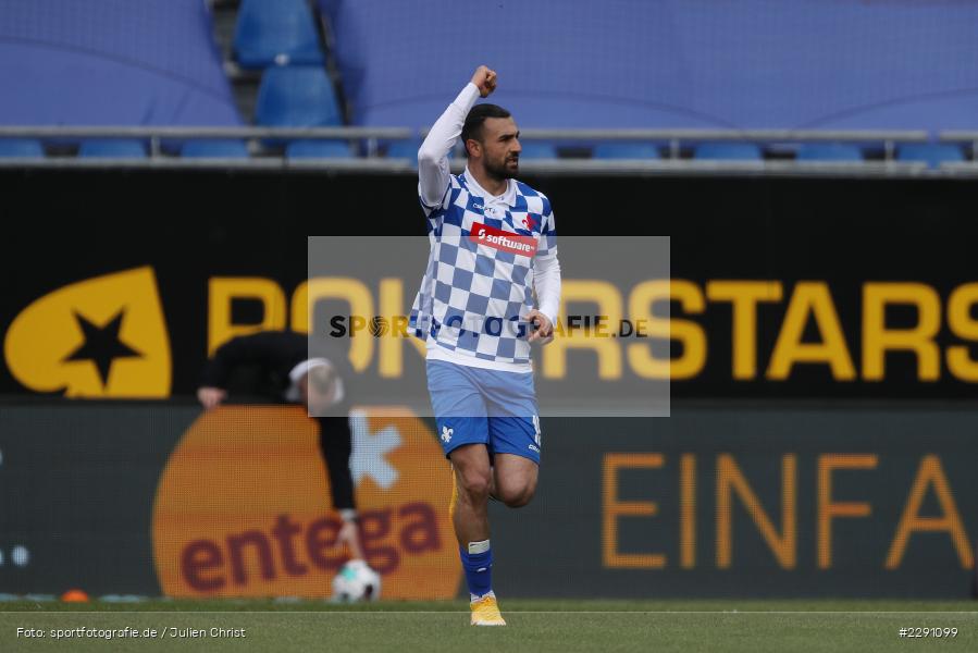 Emotionen, Tor, Torjubel, Serdar Dursun, Merck-Stadion, Darmstadt, 04.04.2021, DFL, sport, action, Fussball, Deutschland, April 2021, Saison 2020/2021, F95, SVD, Bundesliga, 2. Bundesliga, Fortuna Düsseldorf, SV Darmstadt 98 - Bild-ID: 2291099 Emotionen, Tor, Torjubel, Serdar Dursun, Merck-Stadion, Darmstadt, 04.04.2021, DFL, sport, action, Fussball, Deutschland, April 2021, Saison 2020/2021, F95, SVD, Bundesliga, 2. Bundesliga, Fortuna Düsseldorf, SV Darmstadt 98 - Bild-ID: 2291099