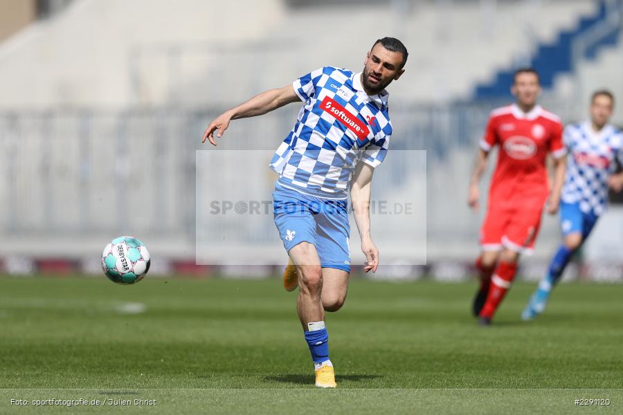 Serdar Dursun, Merck-Stadion, Darmstadt, 04.04.2021, DFL, sport, action, Fussball, Deutschland, April 2021, Saison 2020/2021, F95, SVD, Bundesliga, 2. Bundesliga, Fortuna Düsseldorf, SV Darmstadt 98 - Bild-ID: 2291120