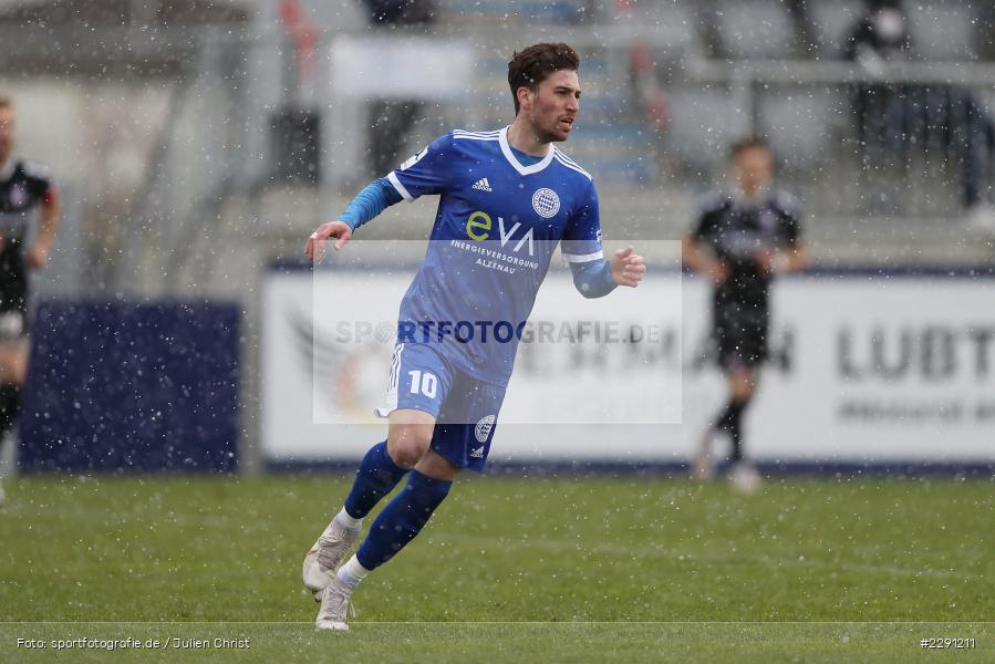 Mahdi Mehnatgir, Main-Echo Arena, Alzenau, 06.04.2021, DFB, sport, action, Fussball, Deutschland, April 2021, Saison 2020/2021, FSV, FCB, 4. Liga, Regionalliga, Regionalliga Südwest, FSV Frankfurt, FC Bayern Alzenau - Bild-ID: 2291211