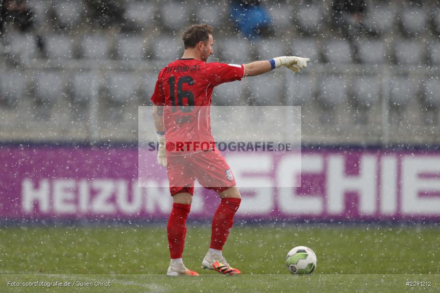 Hände, Arme, gestikuliert, Daniel Endres, Main-Echo Arena, Alzenau, 06.04.2021, DFB, sport, action, Fussball, Deutschland, April 2021, Saison 2020/2021, FSV, FCB, 4. Liga, Regionalliga, Regionalliga Südwest, FSV Frankfurt, FC Bayern Alzenau - Bild-ID: 2291212