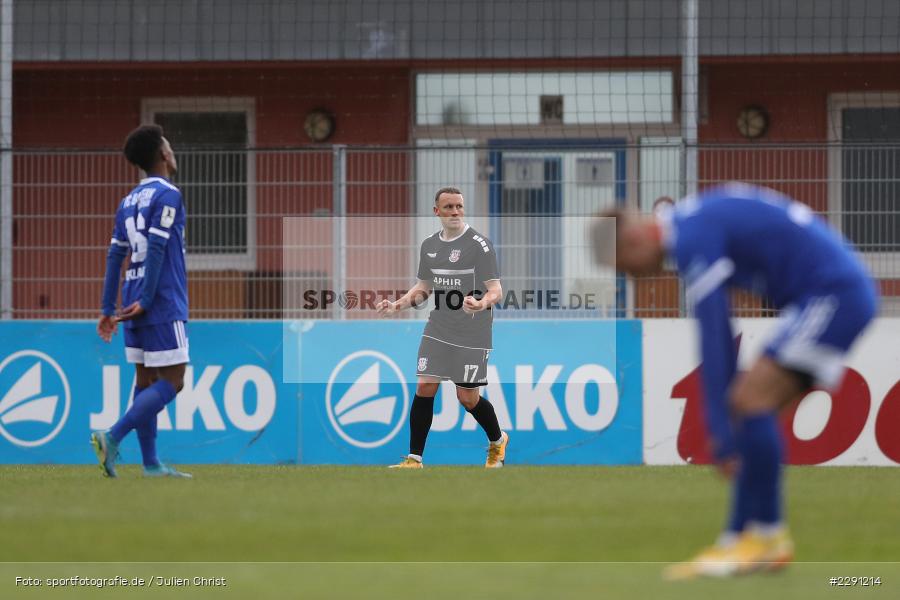 Tor, Torjubel, Steffen Straub, Main-Echo Arena, Alzenau, 06.04.2021, DFB, sport, action, Fussball, Deutschland, April 2021, Saison 2020/2021, FSV, FCB, 4. Liga, Regionalliga, Regionalliga Südwest, FSV Frankfurt, FC Bayern Alzenau - Bild-ID: 2291214