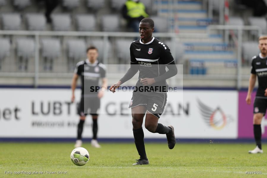 Alieu Sawaneh, Main-Echo Arena, Alzenau, 06.04.2021, DFB, sport, action, Fussball, Deutschland, April 2021, Saison 2020/2021, FSV, FCB, 4. Liga, Regionalliga, Regionalliga Südwest, FSV Frankfurt, FC Bayern Alzenau - Bild-ID: 2291230