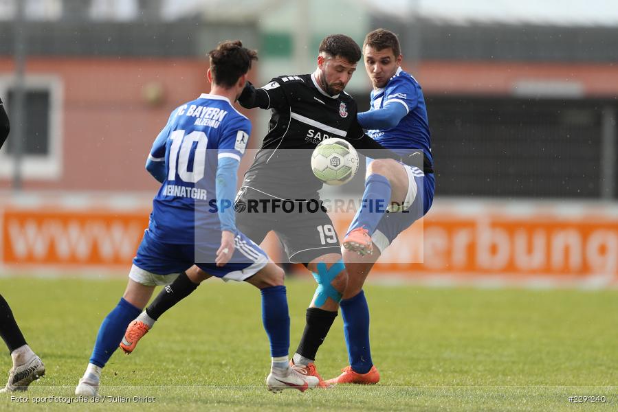 Mahdi Mehnatgir, Kreso Ljubicic, Muhamed Alawie, Main-Echo Arena, Alzenau, 06.04.2021, DFB, sport, action, Fussball, Deutschland, April 2021, Saison 2020/2021, FSV, FCB, 4. Liga, Regionalliga, Regionalliga Südwest, FSV Frankfurt, FC Bayern Alzenau - Bild-ID: 2291240