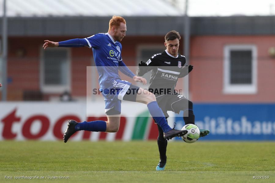 Nils Fischer, Robin Williams, Main-Echo Arena, Alzenau, 06.04.2021, DFB, sport, action, Fussball, Deutschland, April 2021, Saison 2020/2021, FSV, FCB, 4. Liga, Regionalliga, Regionalliga Südwest, FSV Frankfurt, FC Bayern Alzenau - Bild-ID: 2291259