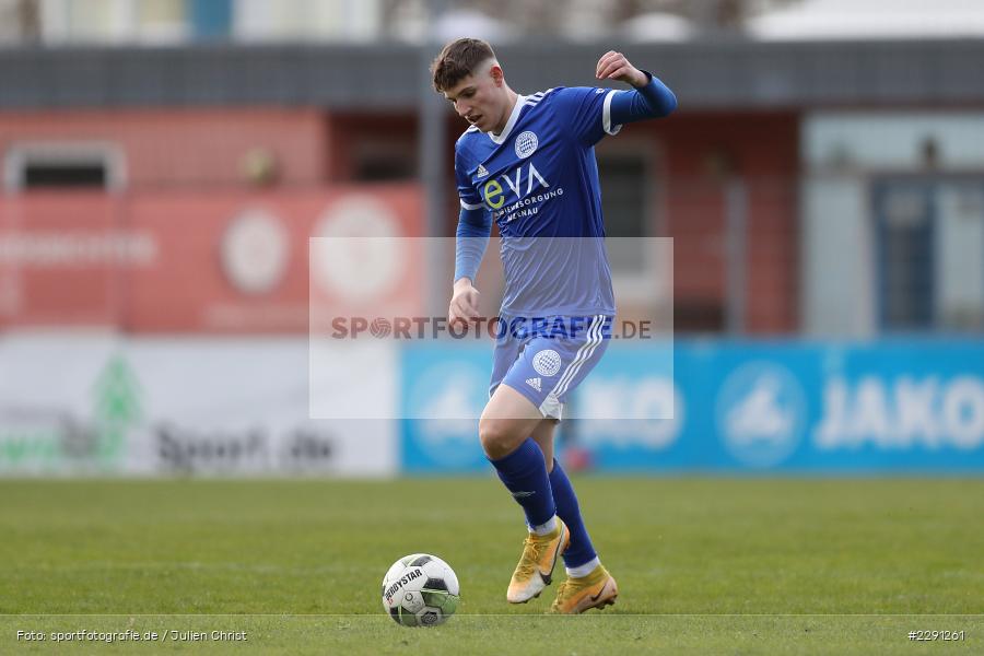 Lukas Fecher, Main-Echo Arena, Alzenau, 06.04.2021, DFB, sport, action, Fussball, Deutschland, April 2021, Saison 2020/2021, FSV, FCB, 4. Liga, Regionalliga, Regionalliga Südwest, FSV Frankfurt, FC Bayern Alzenau - Bild-ID: 2291261