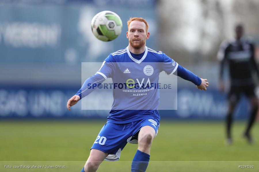 Nils Fischer, Main-Echo Arena, Alzenau, 06.04.2021, DFB, sport, action, Fussball, Deutschland, April 2021, Saison 2020/2021, FSV, FCB, 4. Liga, Regionalliga, Regionalliga Südwest, FSV Frankfurt, FC Bayern Alzenau - Bild-ID: 2291262