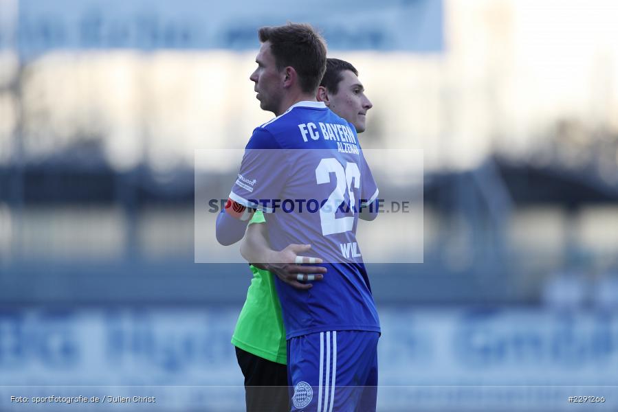 Abklatschen, Sandro Kerber, Marcel Andreas Wilke, Main-Echo Arena, Alzenau, 06.04.2021, DFB, sport, action, Fussball, Deutschland, April 2021, Saison 2020/2021, FSV, FCB, 4. Liga, Regionalliga, Regionalliga Südwest, FSV Frankfurt, FC Bayern Alzenau - Bild-ID: 2291266