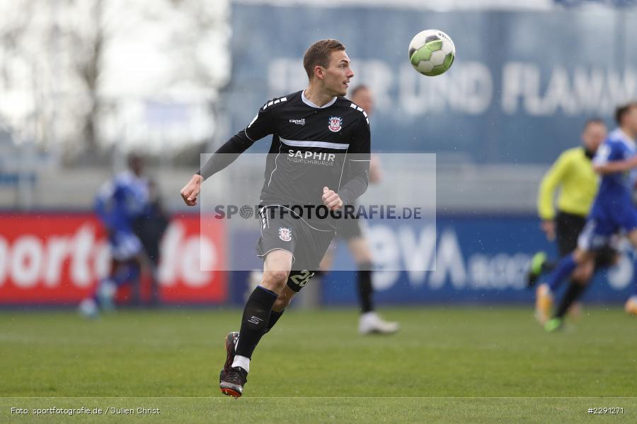 Leonhard von Schrötter, Main-Echo Arena, Alzenau, 06.04.2021, DFB, sport, action, Fussball, Deutschland, April 2021, Saison 2020/2021, FSV, FCB, 4. Liga, Regionalliga, Regionalliga Südwest, FSV Frankfurt, FC Bayern Alzenau - Bild-ID: 2291271