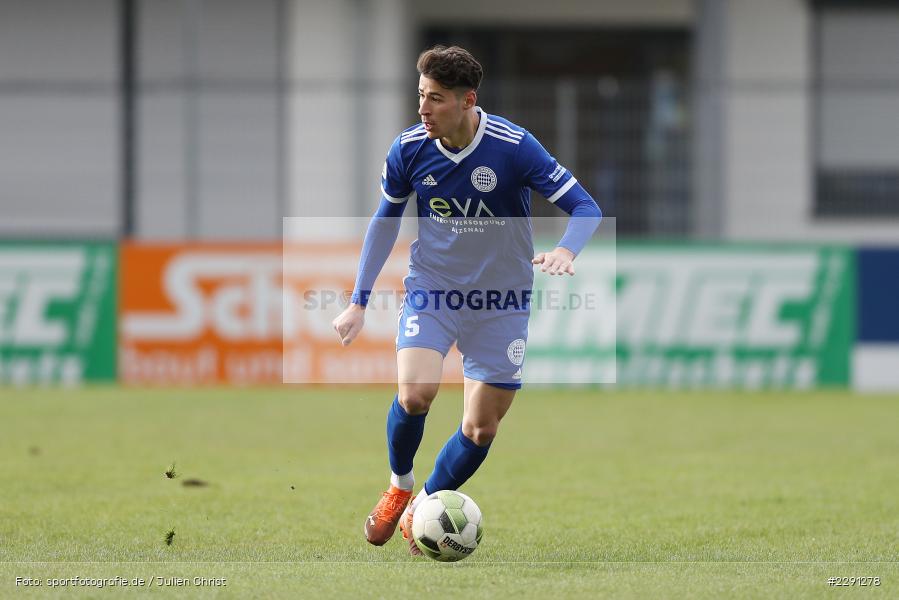 Lukas Mazagg, Main-Echo Arena, Alzenau, 06.04.2021, DFB, sport, action, Fussball, Deutschland, April 2021, Saison 2020/2021, FSV, FCB, 4. Liga, Regionalliga, Regionalliga Südwest, FSV Frankfurt, FC Bayern Alzenau - Bild-ID: 2291278