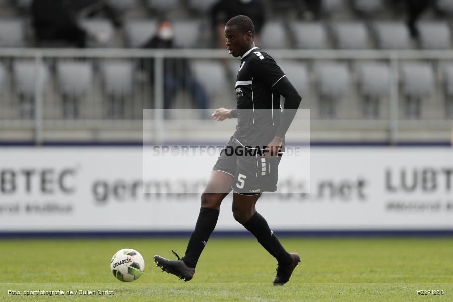 Alieu Sawaneh, Main-Echo Arena, Alzenau, 06.04.2021, DFB, sport, action, Fussball, Deutschland, April 2021, Saison 2020/2021, FSV, FCB, 4. Liga, Regionalliga, Regionalliga Südwest, FSV Frankfurt, FC Bayern Alzenau - Bild-ID: 2291280