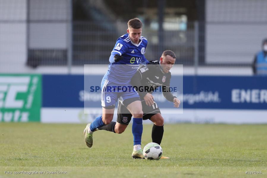 Steffen Straub, Michael Martin, Main-Echo Arena, Alzenau, 06.04.2021, DFB, sport, action, Fussball, Deutschland, April 2021, Saison 2020/2021, FSV, FCB, 4. Liga, Regionalliga, Regionalliga Südwest, FSV Frankfurt, FC Bayern Alzenau - Bild-ID: 2291294