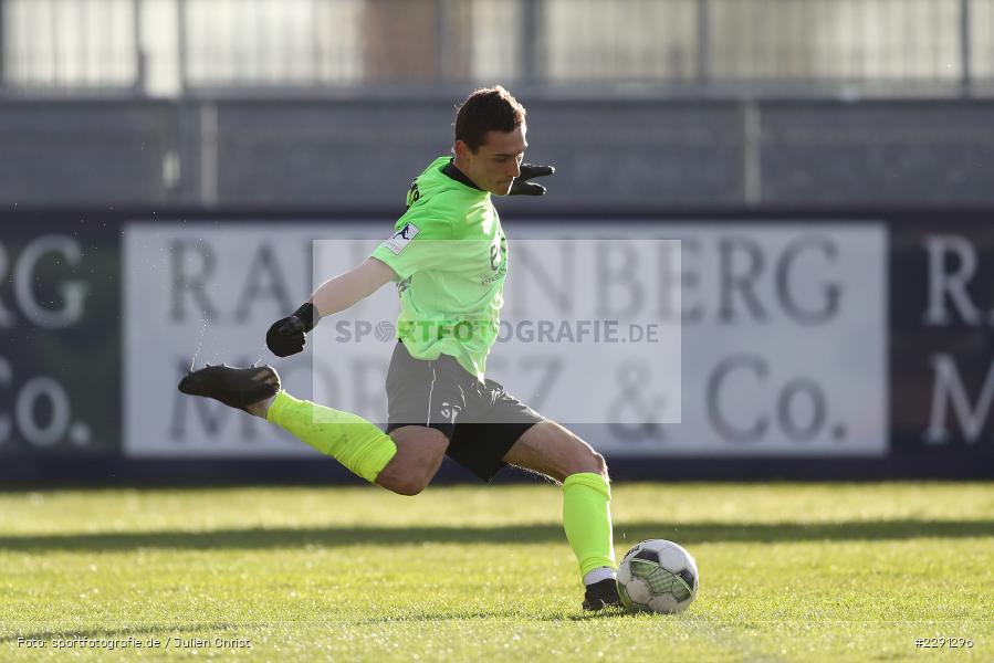 Abschlag, Sandro Kerber, Main-Echo Arena, Alzenau, 06.04.2021, DFB, sport, action, Fussball, Deutschland, April 2021, Saison 2020/2021, FSV, FCB, 4. Liga, Regionalliga, Regionalliga Südwest, FSV Frankfurt, FC Bayern Alzenau - Bild-ID: 2291296