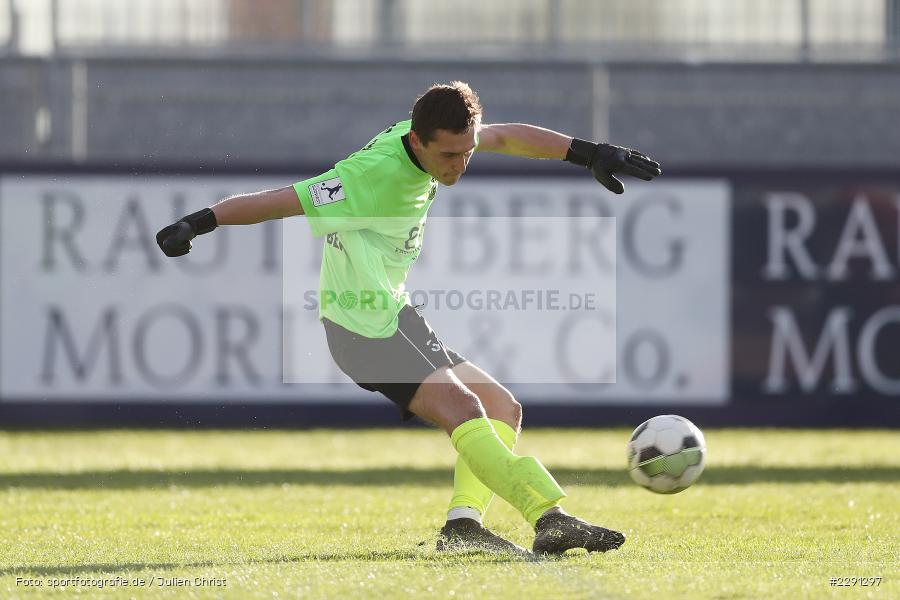 Abschlag, Sandro Kerber, Main-Echo Arena, Alzenau, 06.04.2021, DFB, sport, action, Fussball, Deutschland, April 2021, Saison 2020/2021, FSV, FCB, 4. Liga, Regionalliga, Regionalliga Südwest, FSV Frankfurt, FC Bayern Alzenau - Bild-ID: 2291297