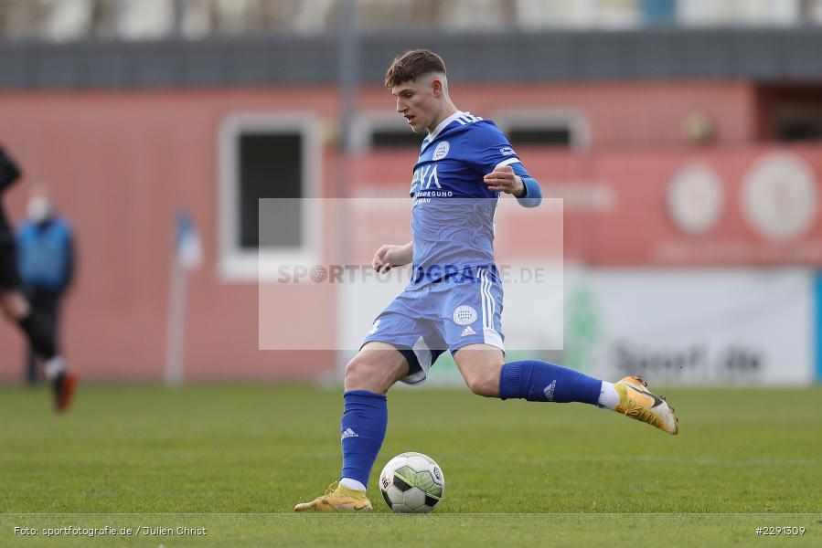 Lukas Fecher, Main-Echo Arena, Alzenau, 06.04.2021, DFB, sport, action, Fussball, Deutschland, April 2021, Saison 2020/2021, FSV, FCB, 4. Liga, Regionalliga, Regionalliga Südwest, FSV Frankfurt, FC Bayern Alzenau - Bild-ID: 2291309