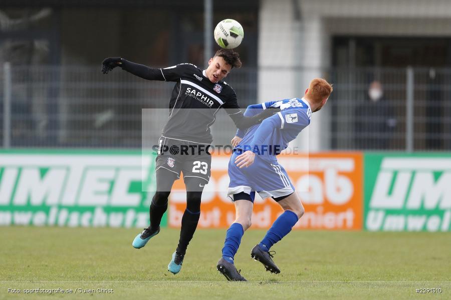 Nils Fischer, Robin Williams, Main-Echo Arena, Alzenau, 06.04.2021, DFB, sport, action, Fussball, Deutschland, April 2021, Saison 2020/2021, FSV, FCB, 4. Liga, Regionalliga, Regionalliga Südwest, FSV Frankfurt, FC Bayern Alzenau - Bild-ID: 2291310