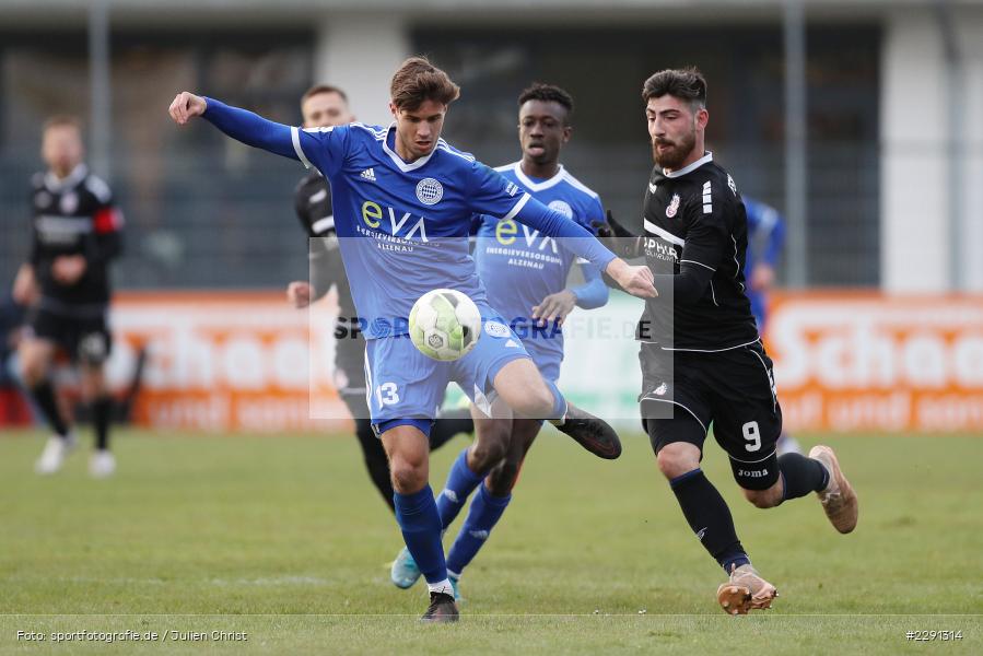 Arif Güclü, Dominik Crljenec, Main-Echo Arena, Alzenau, 06.04.2021, DFB, sport, action, Fussball, Deutschland, April 2021, Saison 2020/2021, FSV, FCB, 4. Liga, Regionalliga, Regionalliga Südwest, FSV Frankfurt, FC Bayern Alzenau - Bild-ID: 2291314