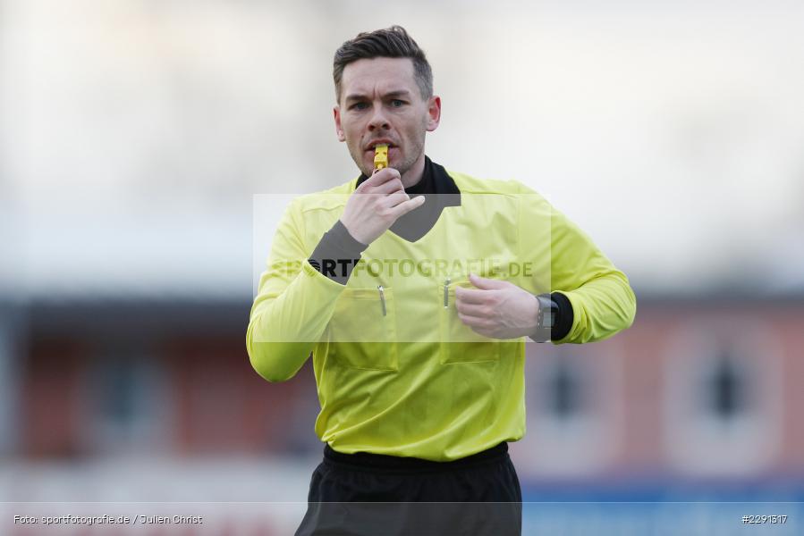 Schiedsrichter, Gaetano Falcicchio, Main-Echo Arena, Alzenau, 06.04.2021, DFB, sport, action, Fussball, Deutschland, April 2021, Saison 2020/2021, FSV, FCB, 4. Liga, Regionalliga, Regionalliga Südwest, FSV Frankfurt, FC Bayern Alzenau - Bild-ID: 2291317