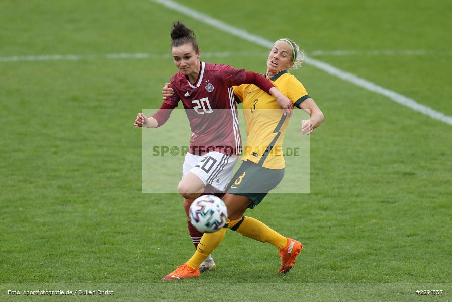 Aivi Luik, Lina Magull, 10.04.2021, DFB, sport, action, Fussball, April 2021, Australia, Germany, BRITA-Arena, AUS, GER, Wiesbaden, Frauen-Länderspiel, Länderspiel, Australien, Deutschland - Bild-ID: 2291337 Aivi Luik, Lina Magull, 10.04.2021, DFB, sport, action, Fussball, April 2021, Australia, Germany, BRITA-Arena, AUS, GER, Wiesbaden, Frauen-Länderspiel, Länderspiel, Australien, Deutschland - Bild-ID: 2291337