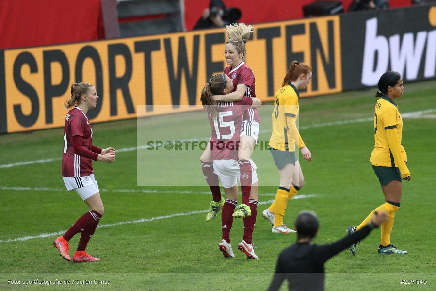 Tabea Waßmuth, Emotionen, Tor, Torjubel, Kathrin Hendrich, 10.04.2021, DFB, sport, action, Fussball, April 2021, Australia, Germany, BRITA-Arena, AUS, GER, Wiesbaden, Frauen-Länderspiel, Länderspiel, Australien, Deutschland - Bild-ID: 2291340 Tabea Waßmuth, Emotionen, Tor, Torjubel, Kathrin Hendrich, 10.04.2021, DFB, sport, action, Fussball, April 2021, Australia, Germany, BRITA-Arena, AUS, GER, Wiesbaden, Frauen-Länderspiel, Länderspiel, Australien, Deutschland - Bild-ID: 2291340