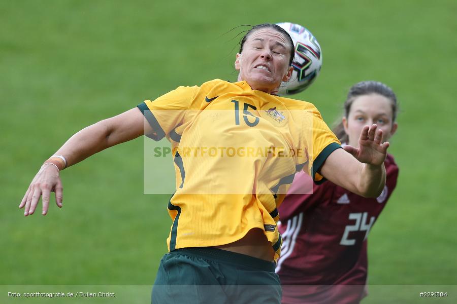 Emily Gielnik, 10.04.2021, DFB, sport, action, Fussball, April 2021, Australia, Germany, BRITA-Arena, AUS, GER, Wiesbaden, Frauen-Länderspiel, Länderspiel, Australien, Deutschland - Bild-ID: 2291384 Emily Gielnik, 10.04.2021, DFB, sport, action, Fussball, April 2021, Australia, Germany, BRITA-Arena, AUS, GER, Wiesbaden, Frauen-Länderspiel, Länderspiel, Australien, Deutschland - Bild-ID: 2291384