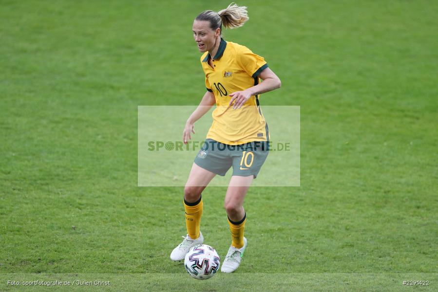 Emily Van Egmond, 10.04.2021, DFB, sport, action, Fussball, April 2021, Australia, Germany, BRITA-Arena, AUS, GER, Wiesbaden, Frauen-Länderspiel, Länderspiel, Australien, Deutschland - Bild-ID: 2291422 Emily Van Egmond, 10.04.2021, DFB, sport, action, Fussball, April 2021, Australia, Germany, BRITA-Arena, AUS, GER, Wiesbaden, Frauen-Länderspiel, Länderspiel, Australien, Deutschland - Bild-ID: 2291422