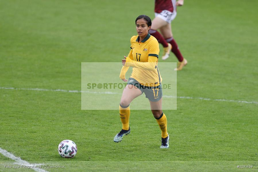 Mary Fowler, 10.04.2021, DFB, sport, action, Fussball, April 2021, Australia, Germany, BRITA-Arena, AUS, GER, Wiesbaden, Frauen-Länderspiel, Länderspiel, Australien, Deutschland - Bild-ID: 2291469 Mary Fowler, 10.04.2021, DFB, sport, action, Fussball, April 2021, Australia, Germany, BRITA-Arena, AUS, GER, Wiesbaden, Frauen-Länderspiel, Länderspiel, Australien, Deutschland - Bild-ID: 2291469