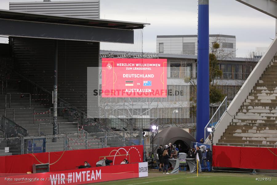 Herzlich Willkommen, Infotafel, 10.04.2021, DFB, sport, action, Fussball, April 2021, Australia, Germany, BRITA-Arena, AUS, GER, Wiesbaden, Frauen-Länderspiel, Länderspiel, Australien, Deutschland - Bild-ID: 2291512 Herzlich Willkommen, Infotafel, 10.04.2021, DFB, sport, action, Fussball, April 2021, Australia, Germany, BRITA-Arena, AUS, GER, Wiesbaden, Frauen-Länderspiel, Länderspiel, Australien, Deutschland - Bild-ID: 2291512
