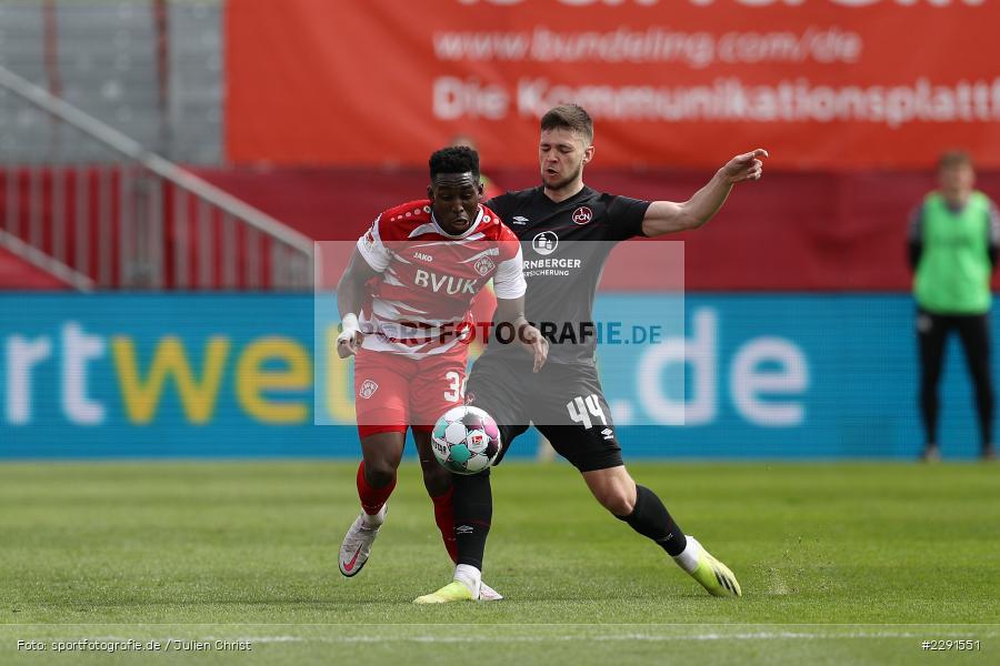 Eric Shuranov, Frank Ronstadt, FLYERALARM Arena, Würzburg, 11.04.2021, DFL, sport, action, Fussball, Deutschland, April 2021, Saison 2020/2021, FCN, FWK, Bundesliga, 2. Bundesliga, 1. FC Nürnberg, FC Würzburger Kickers - Bild-ID: 2291551 Eric Shuranov, Frank Ronstadt, FLYERALARM Arena, Würzburg, 11.04.2021, DFL, sport, action, Fussball, Deutschland, April 2021, Saison 2020/2021, FCN, FWK, Bundesliga, 2. Bundesliga, 1. FC Nürnberg, FC Würzburger Kickers - Bild-ID: 2291551