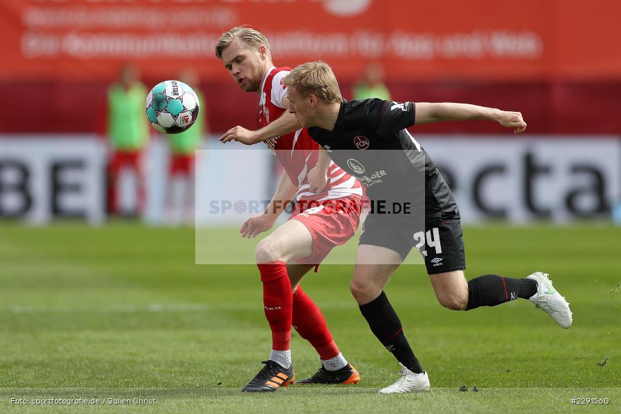 Mats Møller Dæhli, Lars Dietz, FLYERALARM Arena, Würzburg, 11.04.2021, DFL, sport, action, Fussball, Deutschland, April 2021, Saison 2020/2021, FCN, FWK, Bundesliga, 2. Bundesliga, 1. FC Nürnberg, FC Würzburger Kickers - Bild-ID: 2291560 Mats Møller Dæhli, Lars Dietz, FLYERALARM Arena, Würzburg, 11.04.2021, DFL, sport, action, Fussball, Deutschland, April 2021, Saison 2020/2021, FCN, FWK, Bundesliga, 2. Bundesliga, 1. FC Nürnberg, FC Würzburger Kickers - Bild-ID: 2291560