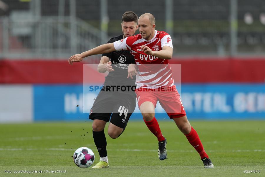 Tobias Kraulich, Eric Shuranov, FLYERALARM Arena, Würzburg, 11.04.2021, DFL, sport, action, Fussball, Deutschland, April 2021, Saison 2020/2021, FCN, FWK, Bundesliga, 2. Bundesliga, 1. FC Nürnberg, FC Würzburger Kickers - Bild-ID: 2291573 Tobias Kraulich, Eric Shuranov, FLYERALARM Arena, Würzburg, 11.04.2021, DFL, sport, action, Fussball, Deutschland, April 2021, Saison 2020/2021, FCN, FWK, Bundesliga, 2. Bundesliga, 1. FC Nürnberg, FC Würzburger Kickers - Bild-ID: 2291573