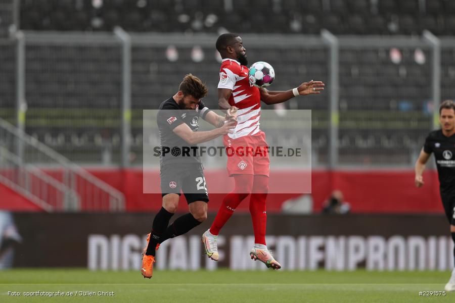 Ridge Munsy, Enrico Valentini, FLYERALARM Arena, Würzburg, 11.04.2021, DFL, sport, action, Fussball, Deutschland, April 2021, Saison 2020/2021, FCN, FWK, Bundesliga, 2. Bundesliga, 1. FC Nürnberg, FC Würzburger Kickers - Bild-ID: 2291575 Ridge Munsy, Enrico Valentini, FLYERALARM Arena, Würzburg, 11.04.2021, DFL, sport, action, Fussball, Deutschland, April 2021, Saison 2020/2021, FCN, FWK, Bundesliga, 2. Bundesliga, 1. FC Nürnberg, FC Würzburger Kickers - Bild-ID: 2291575