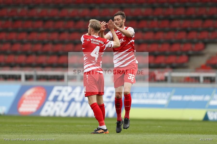 Torjubel, Christian Strohdiek, Lars Dietz, FLYERALARM Arena, Würzburg, 11.04.2021, DFL, sport, action, Fussball, Deutschland, April 2021, Saison 2020/2021, FCN, FWK, Bundesliga, 2. Bundesliga, 1. FC Nürnberg, FC Würzburger Kickers - Bild-ID: 2291587 Torjubel, Christian Strohdiek, Lars Dietz, FLYERALARM Arena, Würzburg, 11.04.2021, DFL, sport, action, Fussball, Deutschland, April 2021, Saison 2020/2021, FCN, FWK, Bundesliga, 2. Bundesliga, 1. FC Nürnberg, FC Würzburger Kickers - Bild-ID: 2291587