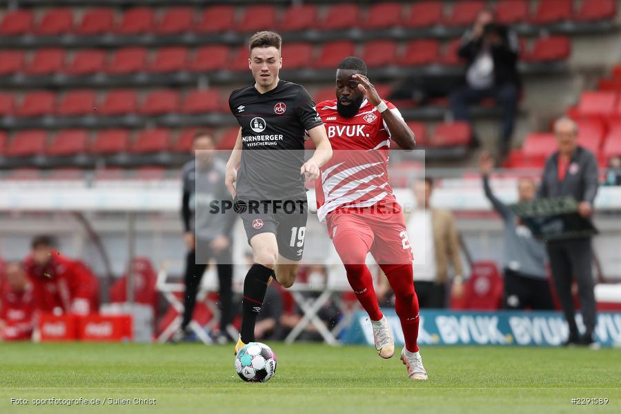 Ridge Munsy, Dennis Borkowski, FLYERALARM Arena, Würzburg, 11.04.2021, DFL, sport, action, Fussball, Deutschland, April 2021, Saison 2020/2021, FCN, FWK, Bundesliga, 2. Bundesliga, 1. FC Nürnberg, FC Würzburger Kickers - Bild-ID: 2291589 Ridge Munsy, Dennis Borkowski, FLYERALARM Arena, Würzburg, 11.04.2021, DFL, sport, action, Fussball, Deutschland, April 2021, Saison 2020/2021, FCN, FWK, Bundesliga, 2. Bundesliga, 1. FC Nürnberg, FC Würzburger Kickers - Bild-ID: 2291589