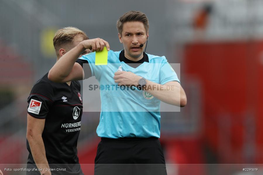 Gelbe Karte, Tobias Reichel, FLYERALARM Arena, Würzburg, 11.04.2021, DFL, sport, action, Fussball, Deutschland, April 2021, Saison 2020/2021, FCN, FWK, Bundesliga, 2. Bundesliga, 1. FC Nürnberg, FC Würzburger Kickers - Bild-ID: 2291619 Gelbe Karte, Tobias Reichel, FLYERALARM Arena, Würzburg, 11.04.2021, DFL, sport, action, Fussball, Deutschland, April 2021, Saison 2020/2021, FCN, FWK, Bundesliga, 2. Bundesliga, 1. FC Nürnberg, FC Würzburger Kickers - Bild-ID: 2291619