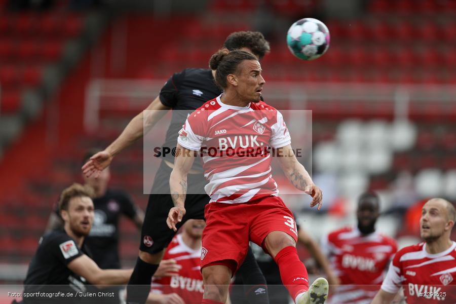 Abseits, Georg Margreitter, Rolf Feltscher, FLYERALARM Arena, Würzburg, 11.04.2021, DFL, sport, action, Fussball, Deutschland, April 2021, Saison 2020/2021, FCN, FWK, Bundesliga, 2. Bundesliga, 1. FC Nürnberg, FC Würzburger Kickers - Bild-ID: 2291625