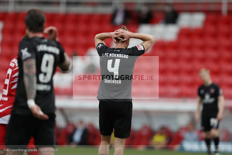 enttäuscht, Asger Sörensen, FLYERALARM Arena, Würzburg, 11.04.2021, DFL, sport, action, Fussball, Deutschland, April 2021, Saison 2020/2021, FCN, FWK, Bundesliga, 2. Bundesliga, 1. FC Nürnberg, FC Würzburger Kickers - Bild-ID: 2291626 enttäuscht, Asger Sörensen, FLYERALARM Arena, Würzburg, 11.04.2021, DFL, sport, action, Fussball, Deutschland, April 2021, Saison 2020/2021, FCN, FWK, Bundesliga, 2. Bundesliga, 1. FC Nürnberg, FC Würzburger Kickers - Bild-ID: 2291626