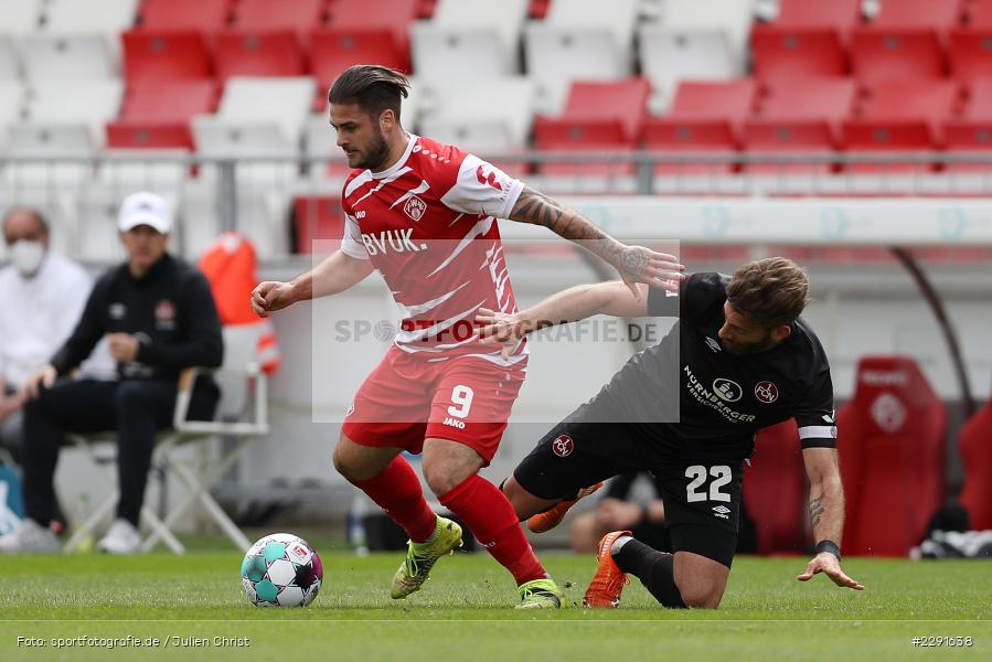 Enrico Valentini, Dominic Baumann, FLYERALARM Arena, Würzburg, 11.04.2021, DFL, sport, action, Fussball, Deutschland, April 2021, Saison 2020/2021, FCN, FWK, Bundesliga, 2. Bundesliga, 1. FC Nürnberg, FC Würzburger Kickers - Bild-ID: 2291638 Enrico Valentini, Dominic Baumann, FLYERALARM Arena, Würzburg, 11.04.2021, DFL, sport, action, Fussball, Deutschland, April 2021, Saison 2020/2021, FCN, FWK, Bundesliga, 2. Bundesliga, 1. FC Nürnberg, FC Würzburger Kickers - Bild-ID: 2291638