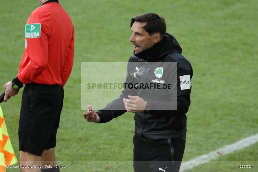 Hände, Arme, gestikuliert, Stefan Leitl, Merck-Stadion, Darmstadt, 16.04.2021, DFL, sport, action, Fussball, Deutschland, April 2021, Saison 2020/2021, SGF, SVD, Bundesliga, 2. Bundesliga, SpVgg Greuther Fürth, SV Darmstadt 98 - Bild-ID: 2291724