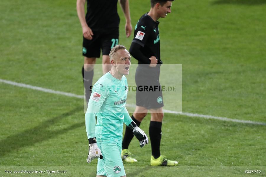 enttäuscht, Sascha Burchert, Merck-Stadion, Darmstadt, 16.04.2021, DFL, sport, action, Fussball, Deutschland, April 2021, Saison 2020/2021, SGF, SVD, Bundesliga, 2. Bundesliga, SpVgg Greuther Fürth, SV Darmstadt 98 - Bild-ID: 2291740