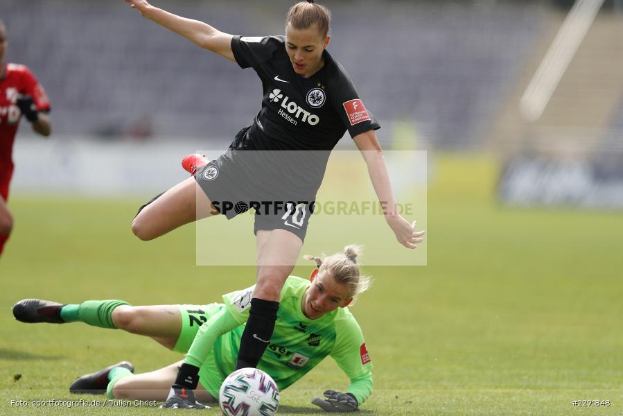Tor, Torwart Jasmin Pal, Laura Freigang, Stadion am Brentanobad, Frankfurt, 18.04.2021, DFL, sport, action, Fussball, Deutschland, April 2021, Saison 2020/2021, Frauen-Bundesliga, FFBL, FLYERALARM Frauen-Bundesliga, SC Sand, Eintracht Frankfurt - Bild-ID: 2291848 Tor, Torwart Jasmin Pal, Laura Freigang, Stadion am Brentanobad, Frankfurt, 18.04.2021, DFL, sport, action, Fussball, Deutschland, April 2021, Saison 2020/2021, Frauen-Bundesliga, FFBL, FLYERALARM Frauen-Bundesliga, SC Sand, Eintracht Frankfurt - Bild-ID: 2291848