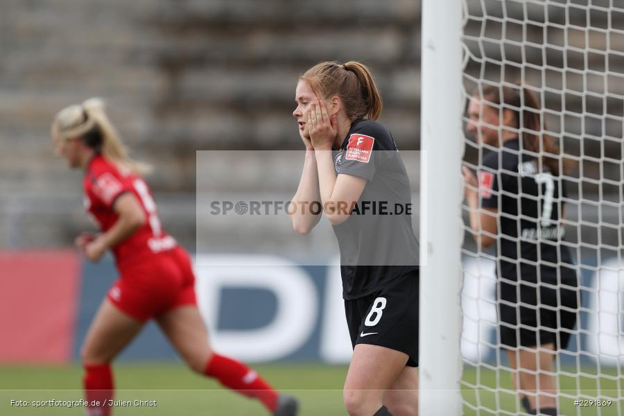 Gestik, Torchance, Emotionen, Frust, Sjoeke Nüsken, Stadion am Brentanobad, Frankfurt, 18.04.2021, DFL, sport, action, Fussball, Deutschland, April 2021, Saison 2020/2021, Frauen-Bundesliga, FFBL, FLYERALARM Frauen-Bundesliga, SC Sand, Eintracht Frankfurt - Bild-ID: 2291869
