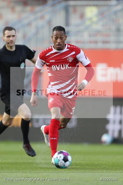 Rajiv van La Parra, FLYERALARM-Arena, Würzburg, 20.04.2021, DFL, sport, action, Fussball, Deutschland, April 2021, Saison 2020/2021, SVD, FWK, Bundesliga, 2. Bundesliga, SV Darmstadt 98, FC Würzburger Kickers - Bild-ID: 2292062