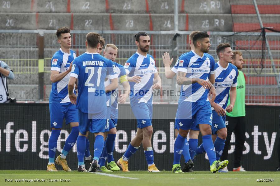 Tor, Torjubel, Serdar Dursun, FLYERALARM-Arena, Würzburg, 20.04.2021, DFL, sport, action, Fussball, Deutschland, April 2021, Saison 2020/2021, SVD, FWK, Bundesliga, 2. Bundesliga, SV Darmstadt 98, FC Würzburger Kickers - Bild-ID: 2292089