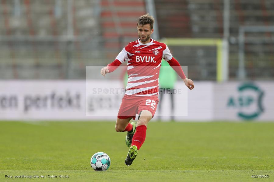Daniel Hägele, FLYERALARM-Arena, Würzburg, 20.04.2021, DFL, sport, action, Fussball, Deutschland, April 2021, Saison 2020/2021, SVD, FWK, Bundesliga, 2. Bundesliga, SV Darmstadt 98, FC Würzburger Kickers - Bild-ID: 2292095