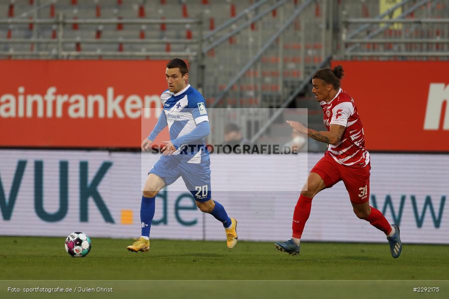 Rolf Feltscher, Christian Clemens, FLYERALARM-Arena, Würzburg, 20.04.2021, DFL, sport, action, Fussball, Deutschland, April 2021, Saison 2020/2021, SVD, FWK, Bundesliga, 2. Bundesliga, SV Darmstadt 98, FC Würzburger Kickers - Bild-ID: 2292175 Rolf Feltscher, Christian Clemens, FLYERALARM-Arena, Würzburg, 20.04.2021, DFL, sport, action, Fussball, Deutschland, April 2021, Saison 2020/2021, SVD, FWK, Bundesliga, 2. Bundesliga, SV Darmstadt 98, FC Würzburger Kickers - Bild-ID: 2292175