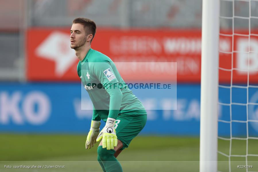 Torwart, Carl Klaus, FLYERALARM-Arena, Würzburg, 20.04.2021, DFL, sport, action, Fussball, Deutschland, April 2021, Saison 2020/2021, SVD, FWK, Bundesliga, 2. Bundesliga, SV Darmstadt 98, FC Würzburger Kickers - Bild-ID: 2292199