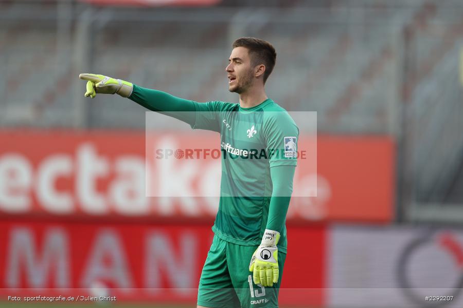 Hände, Arme, gestikuliert, Carl Klaus, FLYERALARM-Arena, Würzburg, 20.04.2021, DFL, sport, action, Fussball, Deutschland, April 2021, Saison 2020/2021, SVD, FWK, Bundesliga, 2. Bundesliga, SV Darmstadt 98, FC Würzburger Kickers - Bild-ID: 2292207